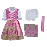 Déguisement Fille Robe Rose Costume pour Oktoberfest