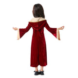 Déguisement Fille Robe Rouge de Cour Rétro Médiévale Européen Costume d'Halloween