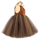 Déguisement Fille Singe Brune TuTu Robe Costume d'Halloween