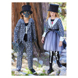 Déguisement Fille Squelette Robe Grise Costume d'Halloween