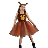 Déguisement Fille Squirrel Girl Tutu Robe Marron Costume pour Halloween Carnaval