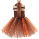 Déguisement Fille Squirrel Girl Tutu Robe Marron Costume pour Halloween Carnaval