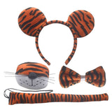 Déguisement Fille Tigre Jupe+Accessoires Ensemble en 5 Pieces