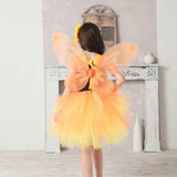 Déguisement Fille Tournesol Tutu Robe Jaune Costume d'Halloween