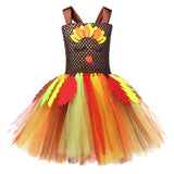 Déguisement Fille Turkey Dinde Tutu Robe pour Thanksgiving Day