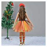 Déguisement Fille Turkey Dinde Tutu Robe pour Thanksgiving Day