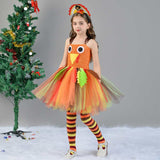 Déguisement Fille Turkey Dinde Tutu Robe pour Thanksgiving Day Ver.2