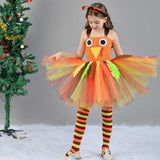 Déguisement Fille Turkey Dinde Tutu Robe pour Thanksgiving Day Ver.2