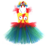 Déguisement Fille TuTu Robe en Maille de Coq Animal Costume