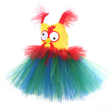 Déguisement Fille TuTu Robe en Maille de Coq Animal Costume