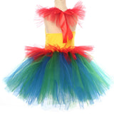 Déguisement Fille TuTu Robe en Maille de Coq Animal Costume