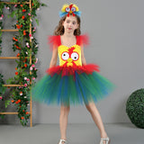 Déguisement Fille TuTu Robe en Maille de Coq Animal Costume