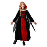 Déguisement Fille Vampire Robe Noire Costume d'Halloween