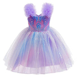 Déguisement Fille Wicked: For Good(2025) Glinda TuTu Robe Violette Costume