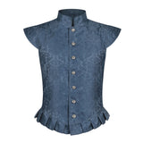 Déguisement Gilet Bleu Médiéval Renaissance Homme