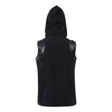 Déguisement Haut et Jupe-Short Noire Cyberpunk Steampunk Gothique Homme