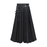 Déguisement Haut et Jupe-Short Noire Cyberpunk Steampunk Gothique Homme