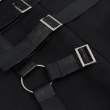 Déguisement Haut et Jupe-Short Noire Cyberpunk Steampunk Gothique Homme
