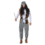 Déguisement Homme Pirate Tenue Costume d'Halloween