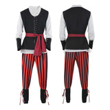 Déguisement Homme Pirate Tenue Costume pour Halloween Carnaval