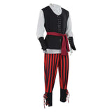 Déguisement Homme Pirate Tenue Costume pour Halloween Carnaval