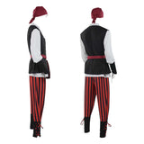 Déguisement Homme Pirate Tenue Costume pour Halloween Carnaval