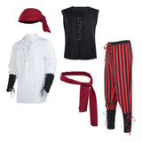 Déguisement Homme Pirate Tenue Costume pour Halloween Carnaval