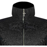 Déguisement Homme Sorcier Manteau Médiéval Rétro Gothique Punk Costume d'Halloween