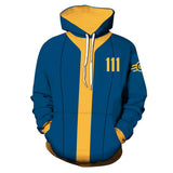 Déguisement Jeu Fallout 4 Vault 111 Sweat-Shirt à Capuche Cosutme