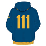 Déguisement Jeu Fallout 4 Vault 111 Sweat-Shirt à Capuche Cosutme