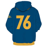 Déguisement Jeu Fallout 4 Vault 76 Sweat-Shirt à Capuche Cosutme