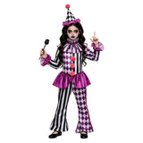 Déguisement Magicien de Cirque Combinaison et Chapeau Violet Enfant pour Halloween