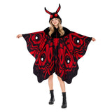 Déguisement Papillon Robe Rouge Femme pour Halloween
