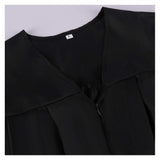 Déguisement Prêtre Médiéval Zip V-Neck Robe Blanc&Noir Veste Costume