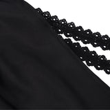 Déguisement Prince Cape à Pèlerine Médiéval Européen Noire pour Halloween Carnaval