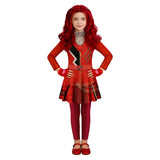 Déguisement Red Descendants: Wicked Wonderland(2026) Film Robe Rouge Adulte & Enfant