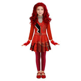 Déguisement Red Descendants: Wicked Wonderland(2026) Film Robe Rouge Adulte & Enfant