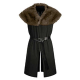 Déguisement Robe de Pirate Médiévale de la Renaissance à Col de Fourrure Homme
