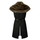 Déguisement Robe de Pirate Médiévale de la Renaissance à Col de Fourrure Homme