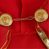 Déguisement Robe de Prêtre et de Nonne Médiévale Rouge Femme pour Halloween