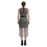 Déguisement Robe en Cotte de Mailles Argentée de Style Renaissance Femme