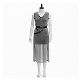 Déguisement Robe en Cotte de Mailles Argentée de Style Renaissance Femme
