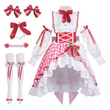 Déguisement Robe Lolita Rose Fraise Femme pour Halloween