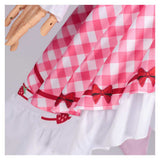 Déguisement Robe Lolita Rose Fraise Femme pour Halloween