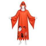 Déguisement Robe Longue Citrouille Orange pour Halloween Adulte