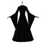 Déguisement Robe Verte et Noire Rétro Ceinturée Femme pour Halloween