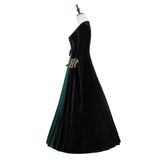 Déguisement Robe Verte et Noire Rétro Ceinturée Femme pour Halloween