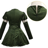 Déguisement Robe Verte Gothique Médiévale Costume pour Halloween