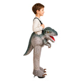 Déguisement Salopette Tyrannosaure Rex Grise Enfant pour Halloween