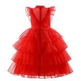 Enfant Film Beetlejuice Lydia Robe Rouge MariéeCosplay Costume